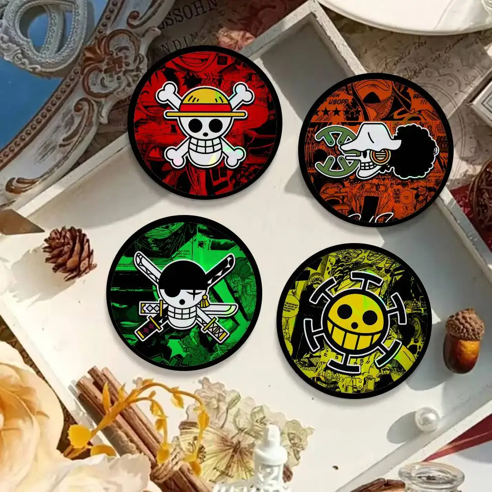 One Piece logo   Cute Anime Figure Icon Badge Handmade Tinplate Brooch For Backpack Clothes Chest Ornament Gifts