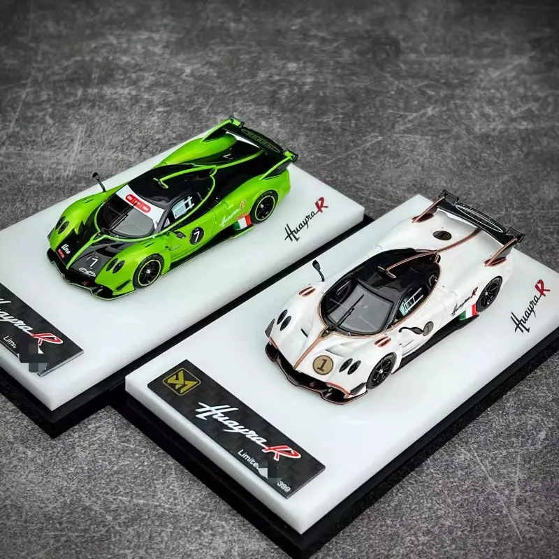 

DMY 1:64 Pagani Huayra R die-cast simulation static resin car model, adult decorative ornament, boys' toy, children's gift.