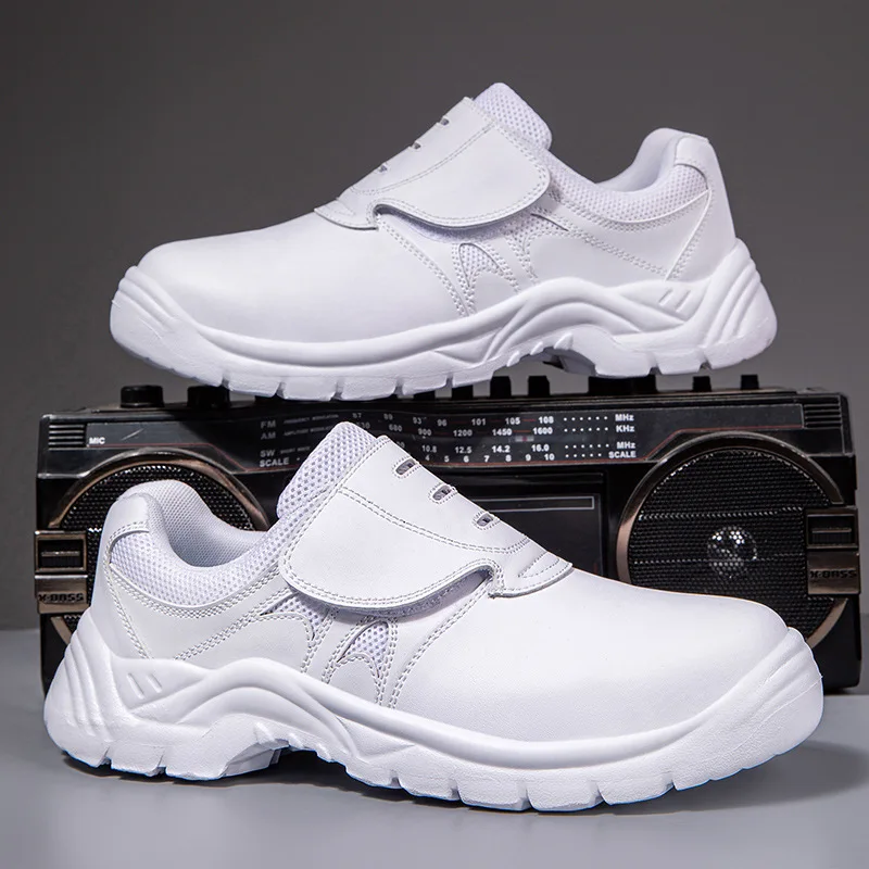 

White Work Safety Shoes for Men Women Steel Toe Cap Work Shoes Fashion Security Protection Shoes Puncture-Proof Safety Boots
