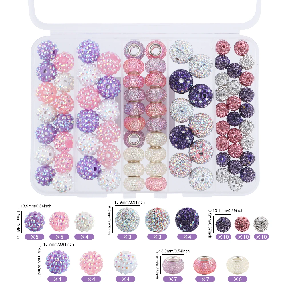 86 teile/los Bayberry Kugeln Perlen/Ton Bohrer Ball Set Für DIY Schmuck Halskette Armband Ohrringe Etc Dekoration Zubehör