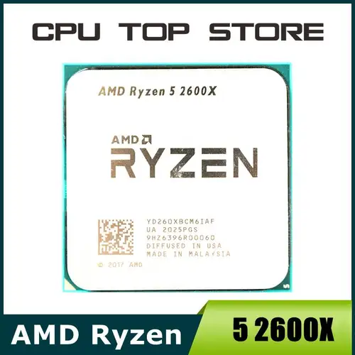 AMD Ryzen 5 R5 2600X, 3.6GHz, 6 코어, 12 스레드, 95W CPU 프로세서, LGA AM4 