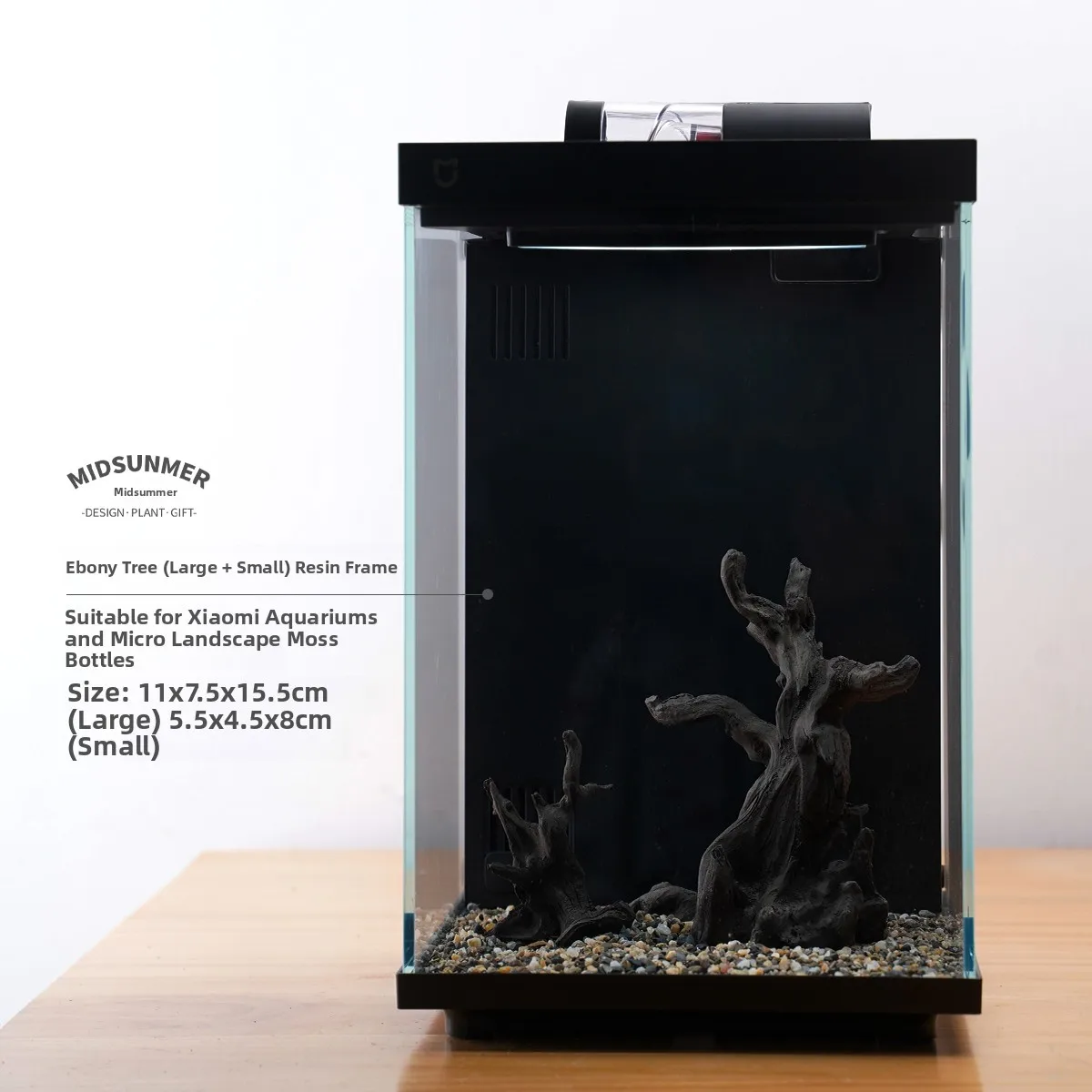 

Smart Desktop Aquatic Landscape Decor Resin Betta Fish Tank Second Generation Aquarium Ornament Wood Rock Scenery