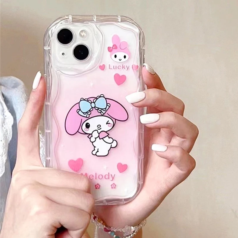 Sanrio Melody Pochacco Case for VIVO V27 V29 Pro V30 Lite V21E V23E V27E V25E TPU Phone Cover Cases Kuromi Cinnamoroll Anime Y2K