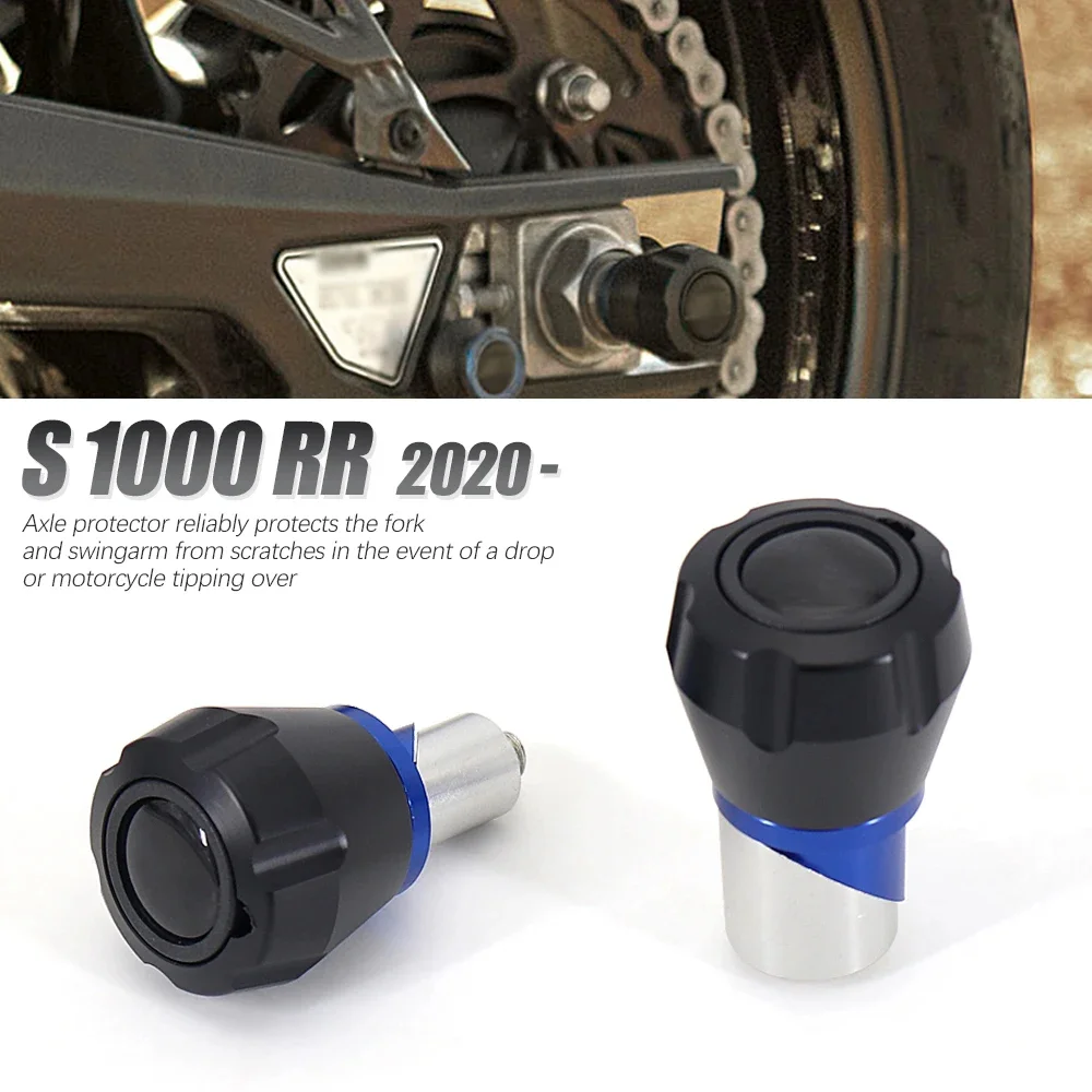 For BMW S1000R M1000R S1000XR 2020-2024 Motorcycle Rear Axle Fork Crash Protection Wheel Protector Slider Stand Screw