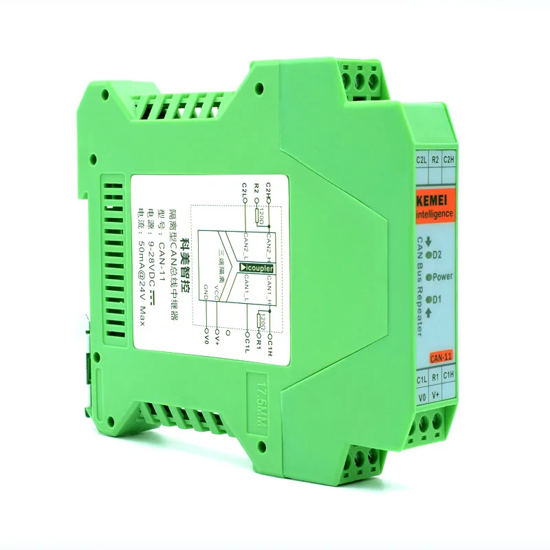 CA-FD 1.5KV full isolate 1M high speed CAN2.0 A/B CAN Bus ADI Isolator Module repeater Isolation Gate Hub One in One Out