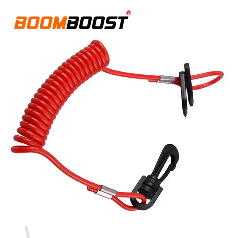 Car Motorboat Kill Switch Key Lanyard Tether Cord Surfing Spring Rope Fit For Honda Yamaha Mercury Johnson Evinrude