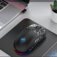 Wireless Gaming Mouse, 3-Mode, Optical,  USB Type-C, Rechargeable Compatible with Windows 7, for PC/Mac Gamers & Business Travel