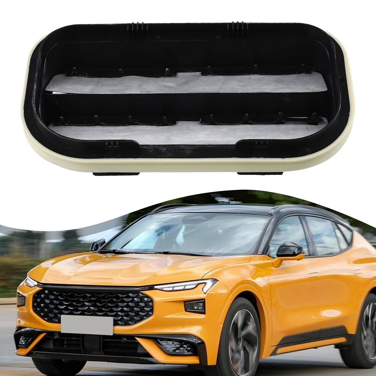 

For FORD For Fiesta Car Accessories WIND AIR OUTER GRID Car Repair Vehicle Maintenance As Shown Direct Replacement