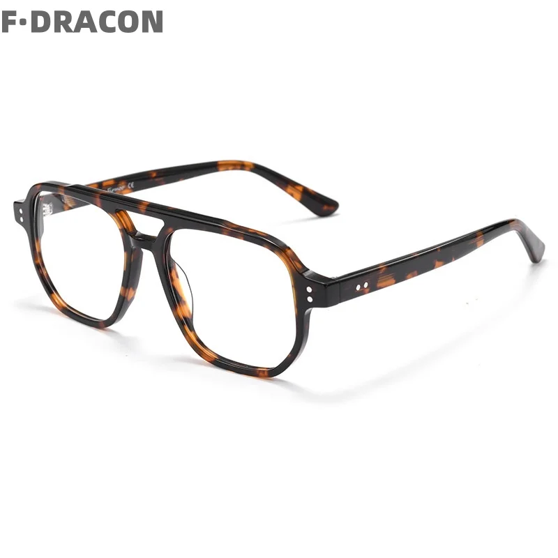 

Sheet Metal Eyeglass Frame Fashionable Double Beam Male And Female Eyeglass Frame Ultra Light Optical Prescription Frame JQ100