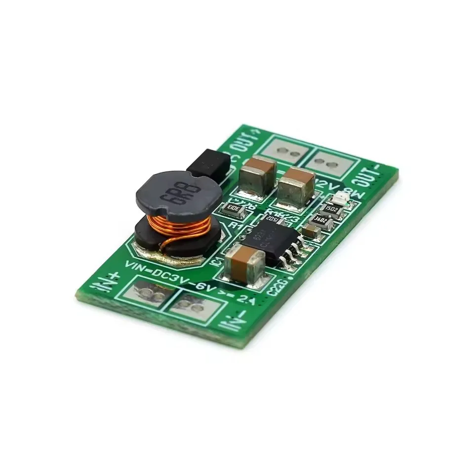 10pcs Low Voltage High Power Boost Regulator Module 8W 5V 12V DC Pad to DC Converter for Arduino