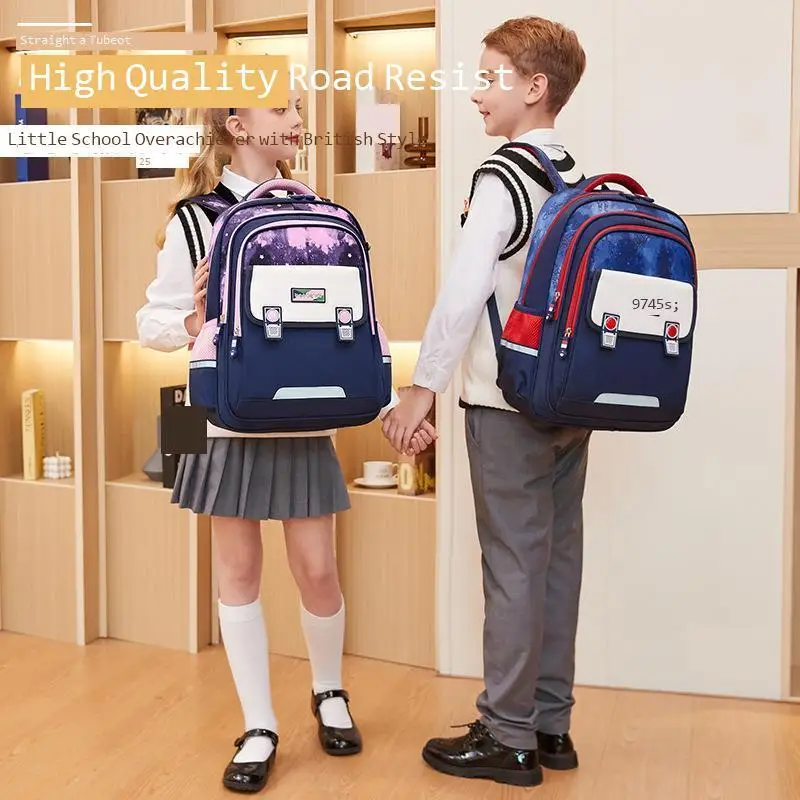 New High Appearance Primary School Student backpack Lightweight Weight reducing Spinal Protection Large Capacity Children's