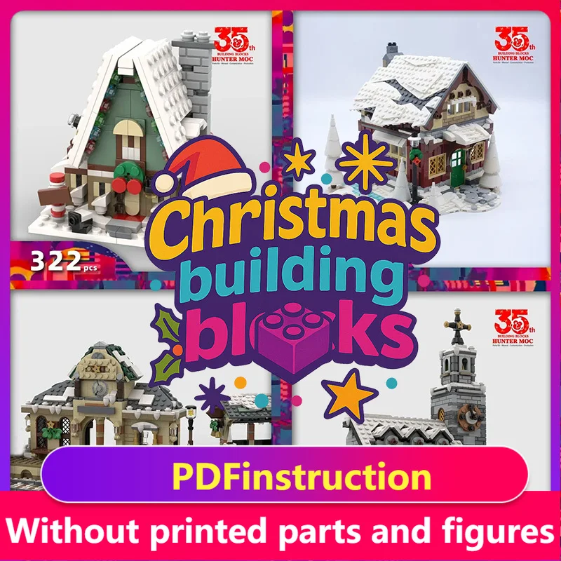 

Xmas Houses Blocks & 2025 Christmas Advent Calendar – Create a Fun Winter Village Vacation House for Kids