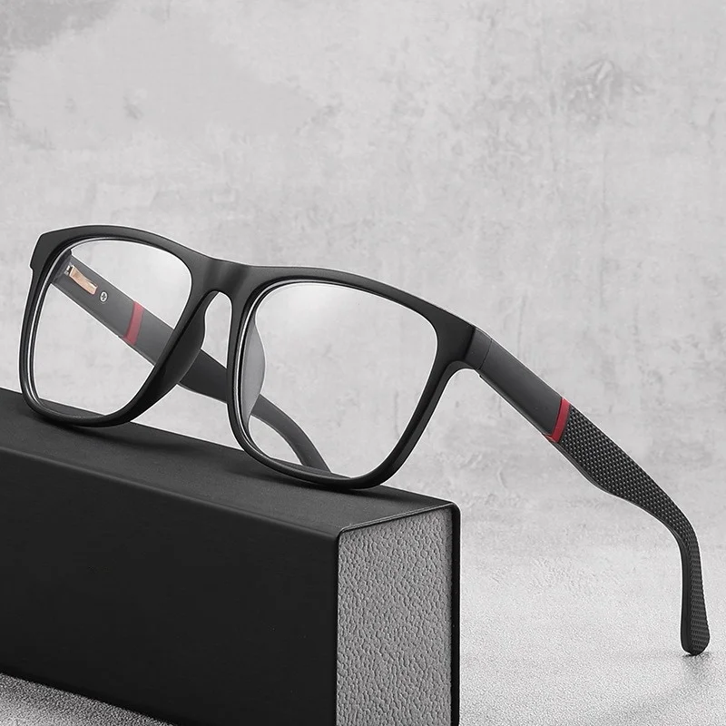 

Men Blue Light Blocking Eyewear Men Reading Glasses Prescription Optical Lenses Myopia Square Hand Made TR90 Eyeglasses Frame