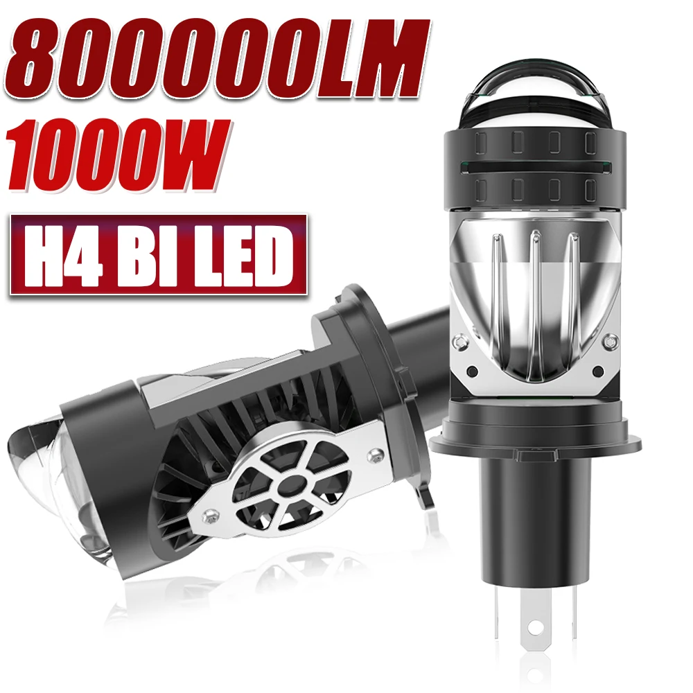 

H4 Bi Led Lenses Motorcycle Car CANBUS Lights Hi/Lo Beam Dual Projector Lens Auto Headlight With Perfect Cut-off Line LHD RHD