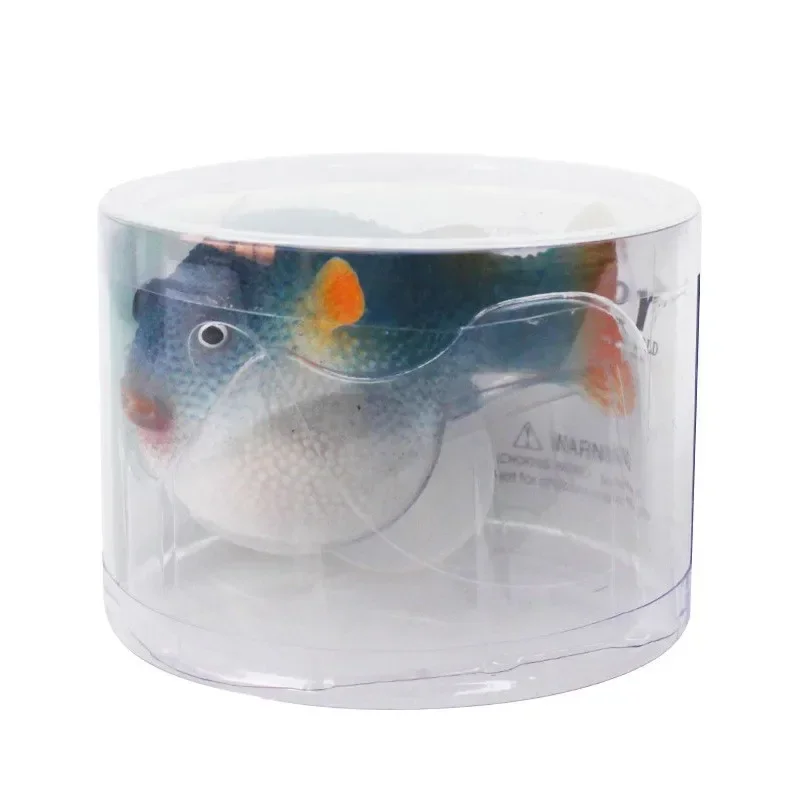 Aquarium Fish Tank Puffer Fish Aquarium Artificial Puffer Fish Tank Decor Glowing Effect Man-made Fishes 1pcs