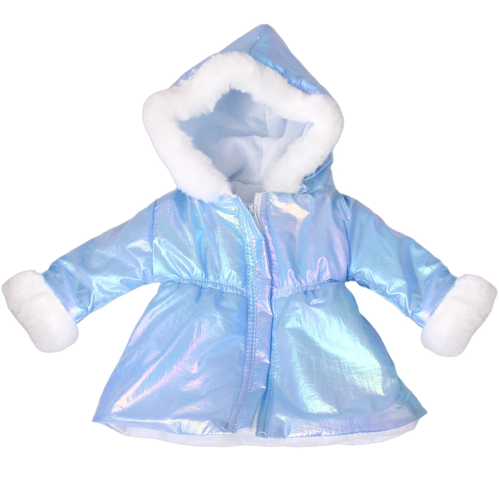 Piumino colorato brillante 43 cm bambole Reborn bambola americana da 18 pollici giocattoli di generazione accessori per vestiti