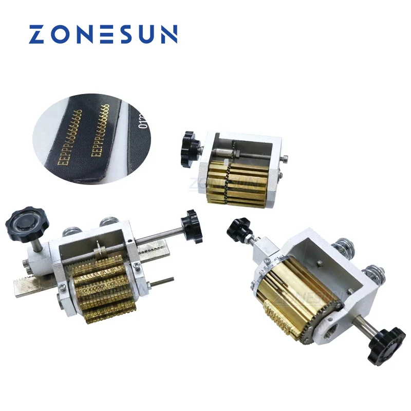 ZONESUN ZY-RM2-DP Pneumatic Dialling Code Printer Accessory Thermal Ribbon Dialing Coding Tool Parts Production Number