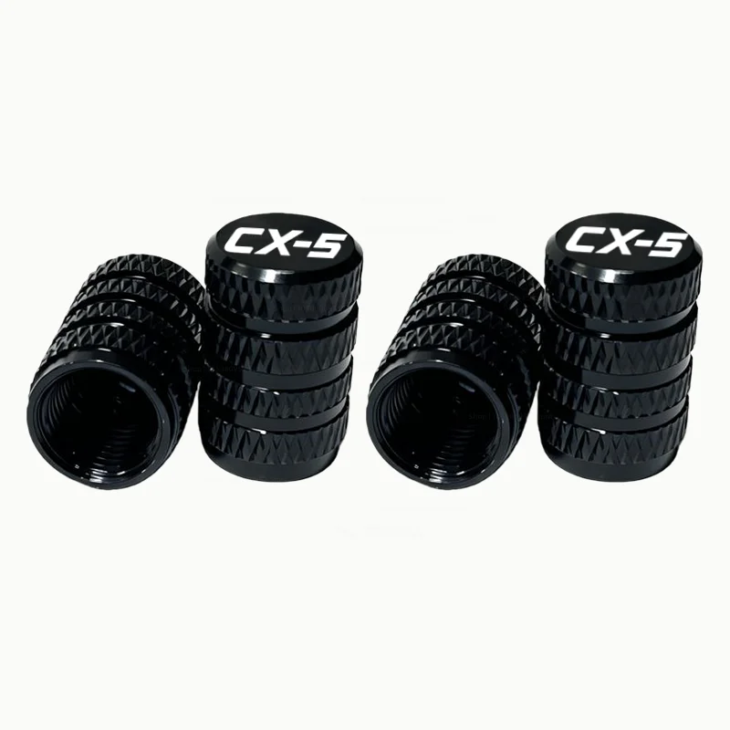 For Mazda CX-5 KE KF Comfort Luxury Sport GT Car Wheel Tire Valve Caps Tyre Stem Covers Airdust Waterproof Accessories