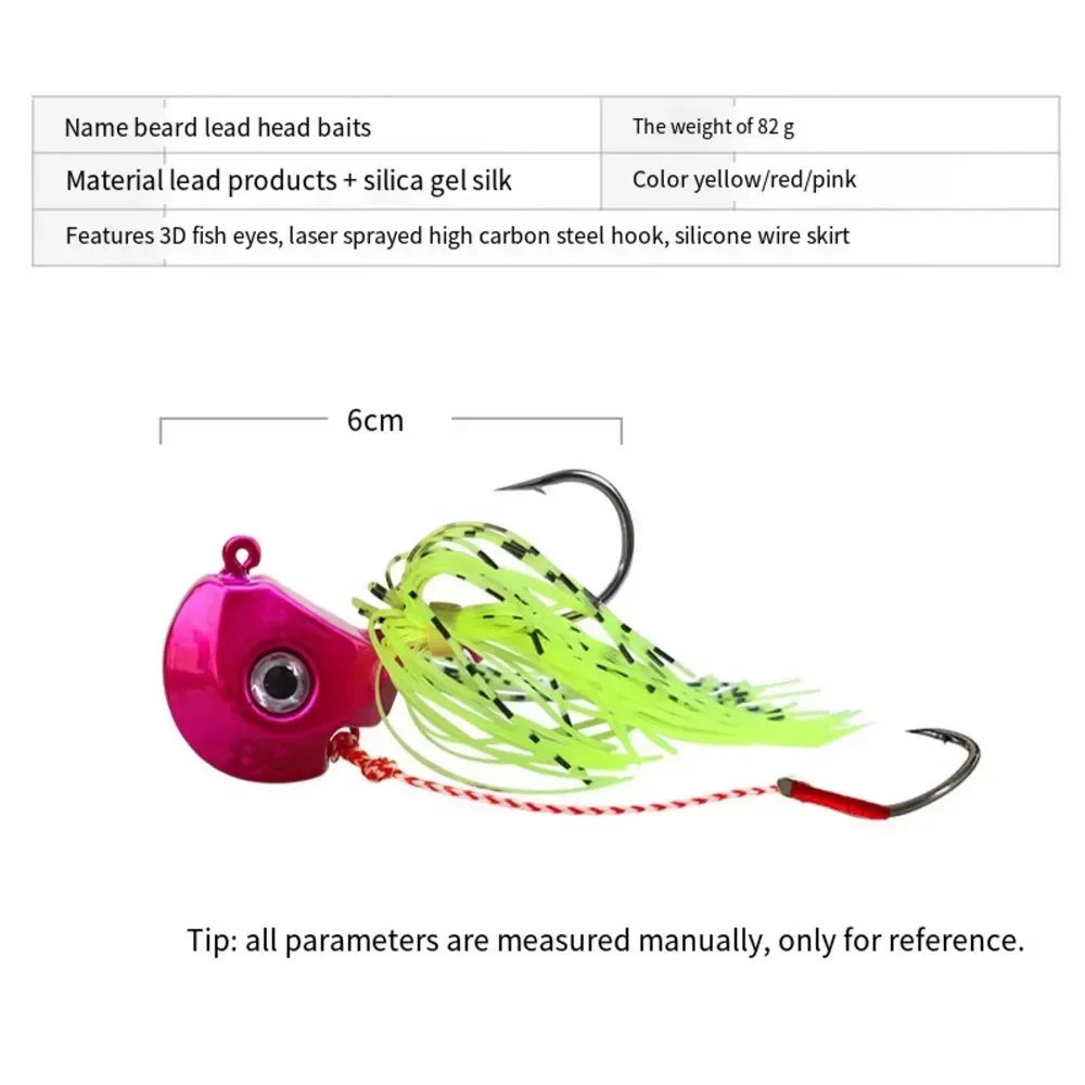 3pcs Madai Jig Kabura Saltwater 40-100g Fishing Lure Vatalion Metal Jigging Head Crankbaits Wobblers Skirt Bass Trout Wire Baits