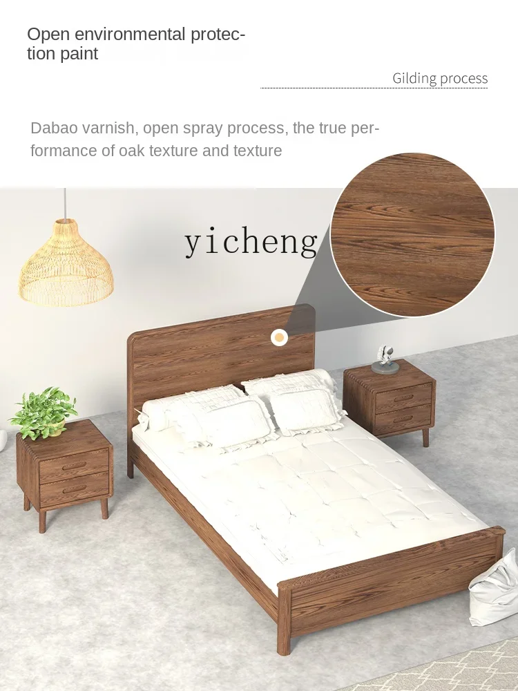Environmental Protection Pure Solid Wood Log Customization Children Student Single 1-1.2-1.35-1.5 M Small Bed