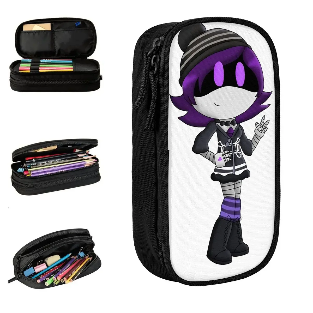 Uzi Doorman Murder Drones Pencil Cases Pen Pencil Bags Kids Big Capacity School Supplies Gifts Pencilcases