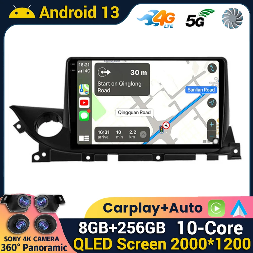 

Android 13 Carplay Auto Car Radio For Mazda 6 Mazda6 III 3 GJ GL ATENZA 2018 2019 2020 2021 Stereo Multimedia Player Head Unit