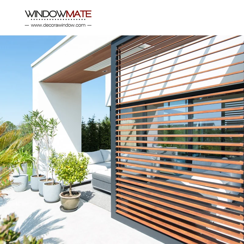 

Automatic Operable Aluminium Adjustable Louver Window System External Acoustic Sun Louvre For Buildings Automatic Louver