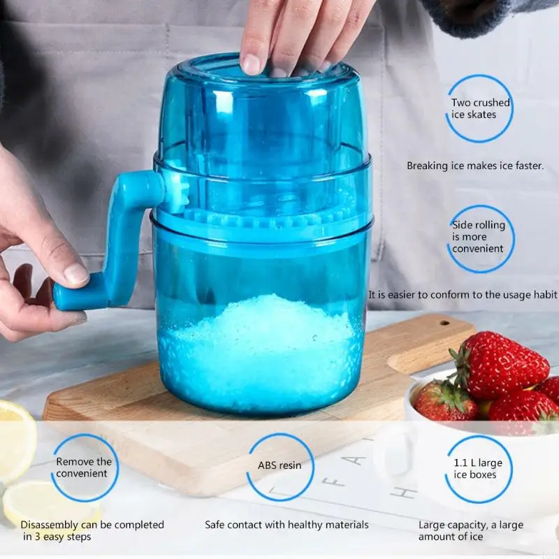 D0ab Ice Crusher Mini Ice Bạo động Chopper Hướng dẫn sử dụng SNOWIE SMOOMIE MAKER BLOCK BREAKE MÁY MÁY SLUSH