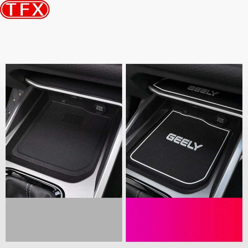 For Geely All-new Emgrand II 2023 2024 Car Non-Slip Mat Door Groove Pad Rubber Gate Slot Cup Cushion Decoration Auto Accessories