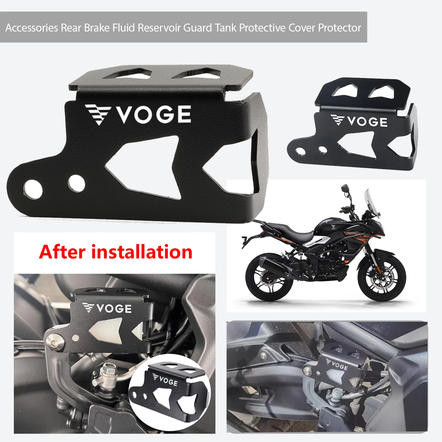 

For VOGE Valico 525DSX DSX525 DS525X DSX 525 DSX Accessories Rear Brake Fluid Reservoir Guard Tank Protective Cover Protector