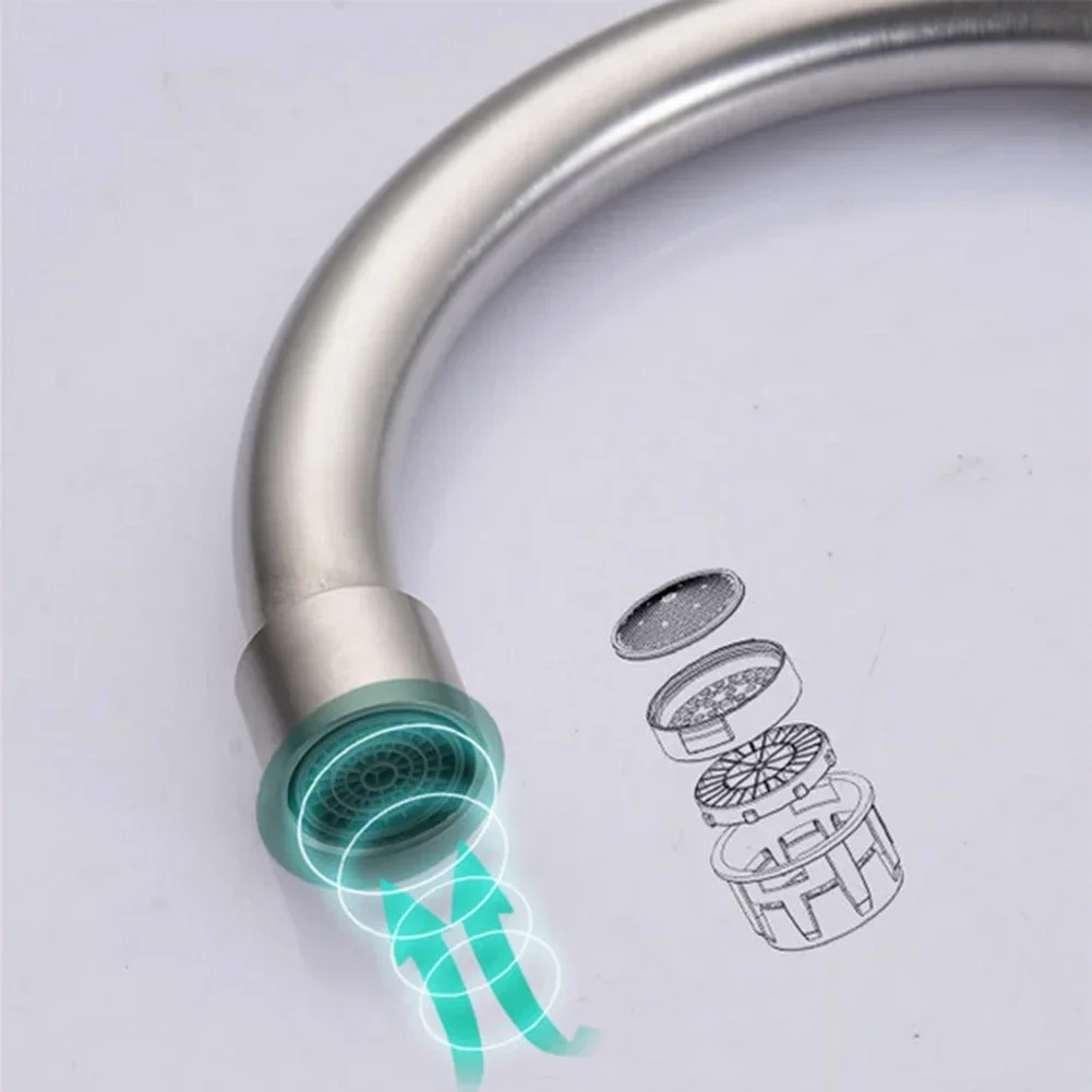New Stainless Steel Kitchen Faucet Water Purifier Single Lever Hole Tap Cold Rotation Kitchen Shower Faucet