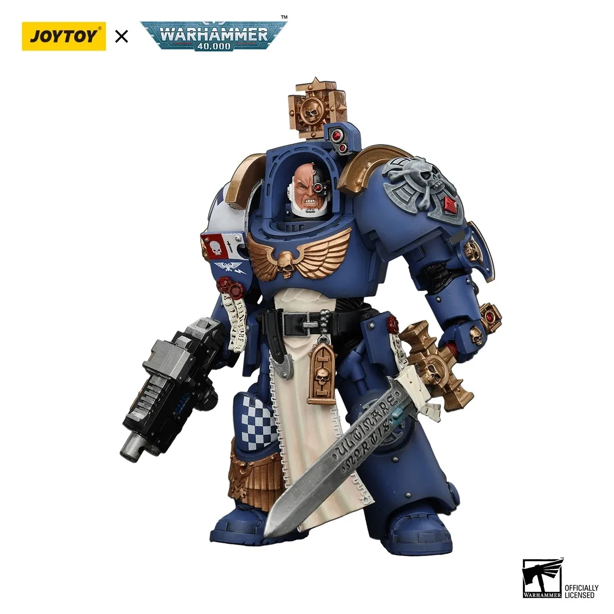 [متوفر] JOYTOY Warhammer 40K 1/18 عمل الشكل Ultramarines الكابتن في المنهي درع جمع أنيمي لعبة مجسمة