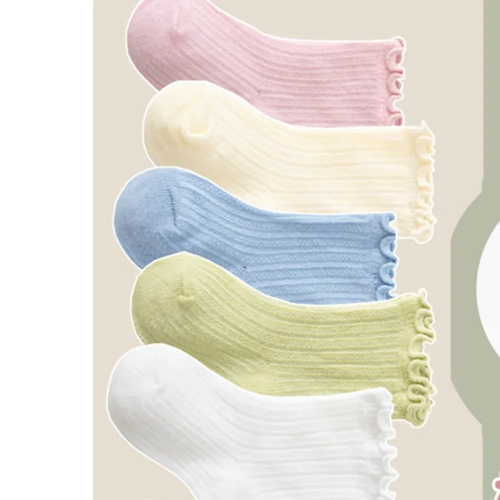 New baby socks summer thin mesh breathable combed cotton newborn sokken baby spring and autumn leg toddler socks