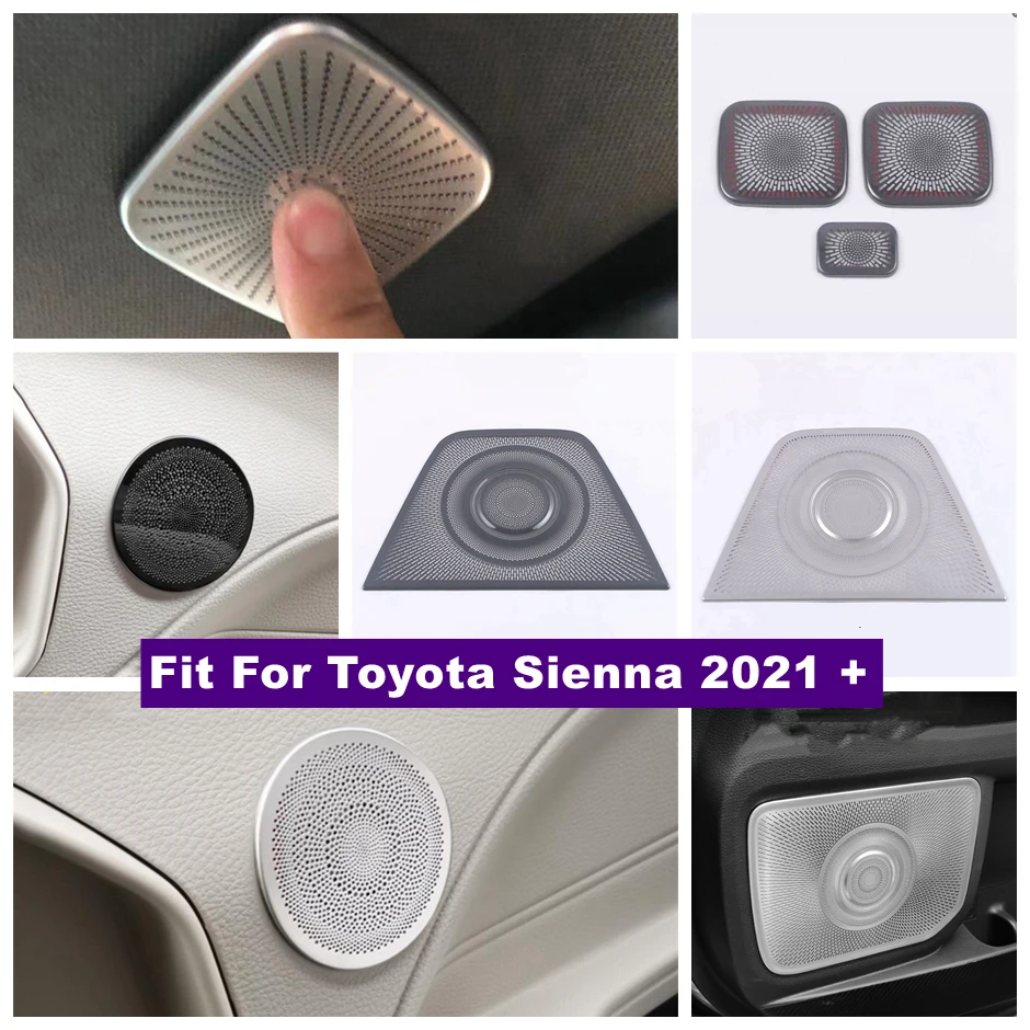 

Dashboard Roof Door Stereo Speaker Audio Sound Decoration Panel Cover Trim For Toyota Sienna 2021 - 2023 Car Accessories