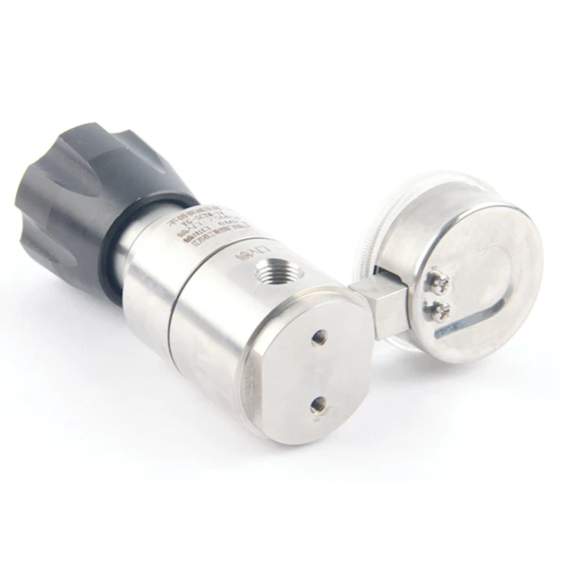 Single-stage and two-stage gas regulators Cylinder back pressure regulators for gas pressure management
