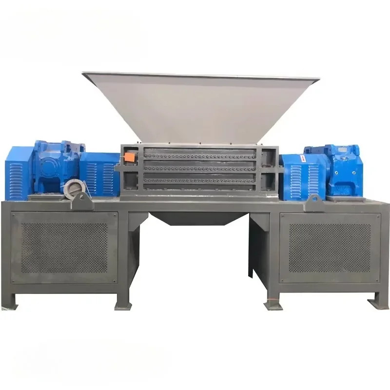 Industrial Recycled Machine Plastic Wood Pallet Double Shaft Shredder