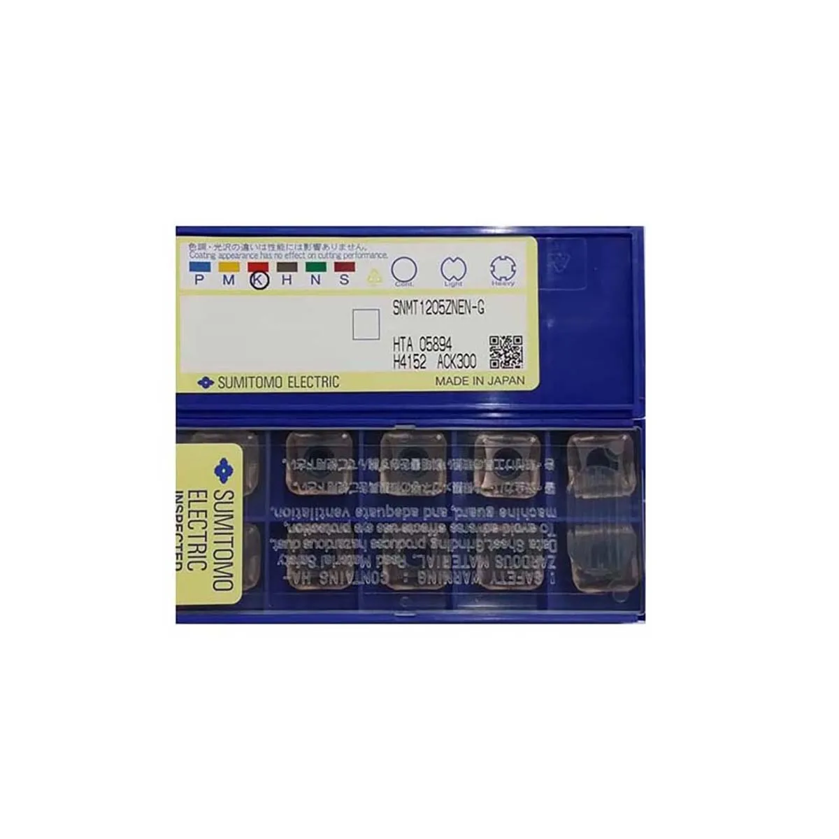 

100% Original SNMT Series SNMT1205ZNEN G ACP200/ACK300 Med-Rough Carbide Turn Inserts