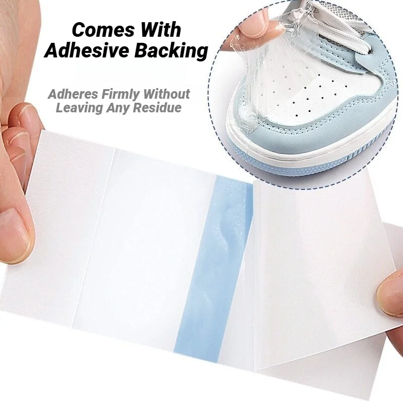 Shoe Toe Rain Stickers Clear Film Wear Resistant Waterproof Dirt Stain Removal Shoe Head Protector Portable Footwear
