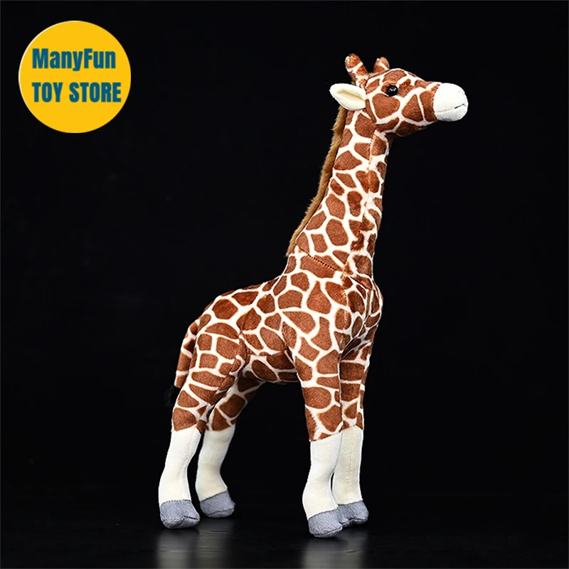 

Realistic Giraffe Plush Toy High Fidelity Giraffe Plushie Grassland Animals Peluche Lifelike Stuffed Animals Simulation Doll Kid