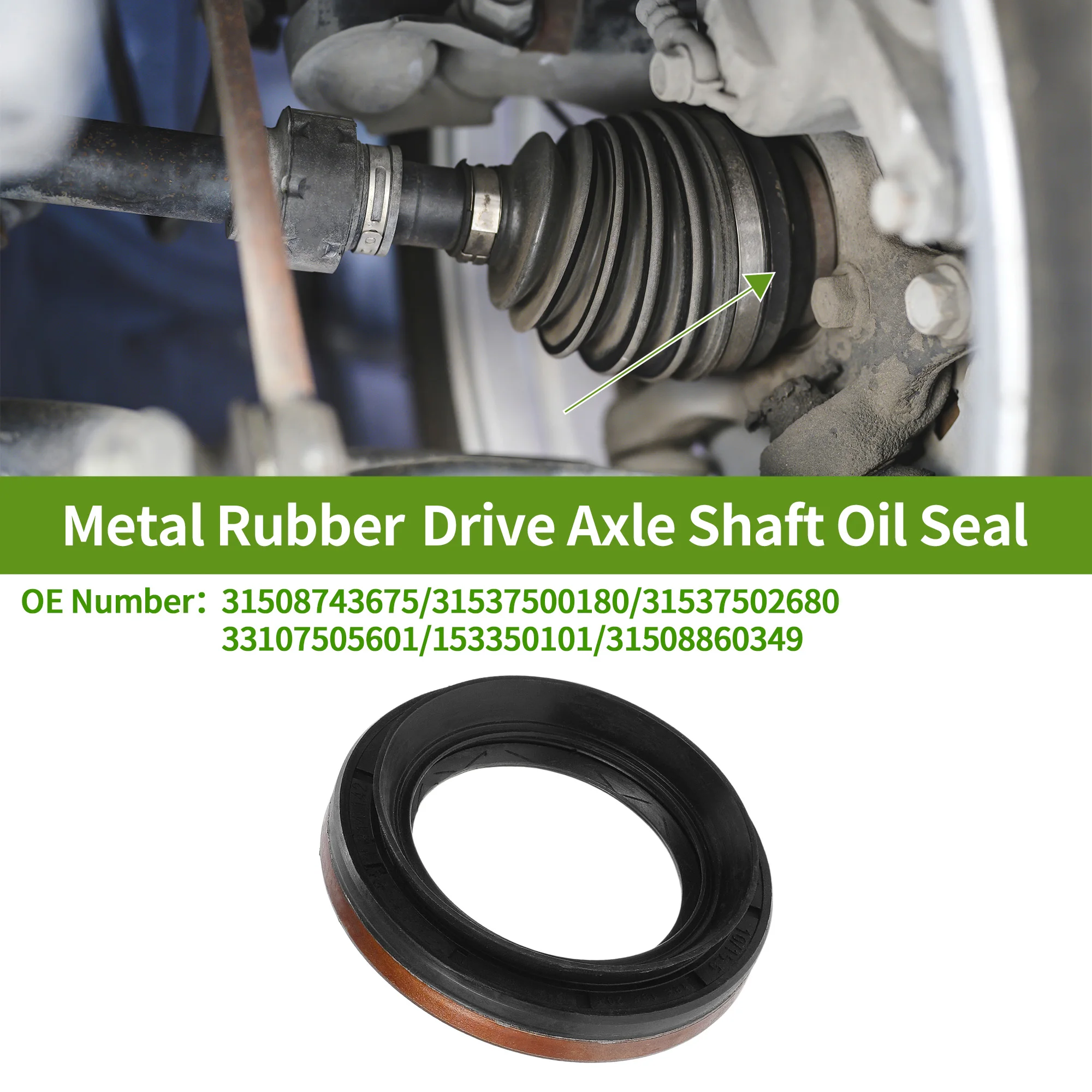 

UXCELL Сальник вала приводной оси Левый уплотнитель несущего дифференциала для BMW