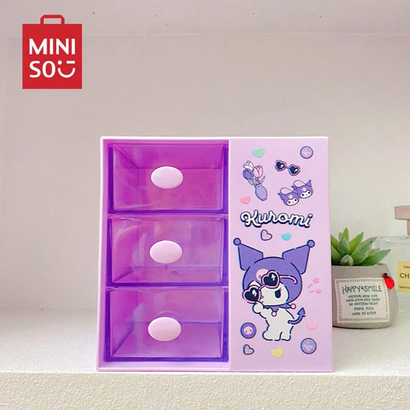 

Sanrio Anime Hello Kitty Desktop Storage Box Kuromi Action Figure Student Stationery Storage Box Melody Kawaii Kid Birthday Gift