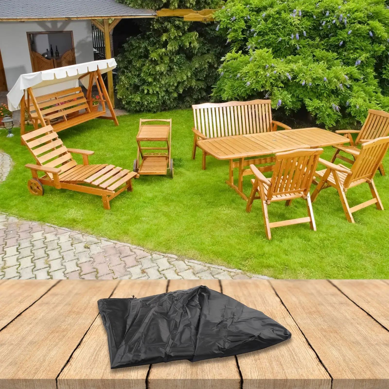 70*83*99cm Outdoor Chair Cover Furniture Protector Chair Protect Cover Wind-Resistant Features Patio Furniture Cover