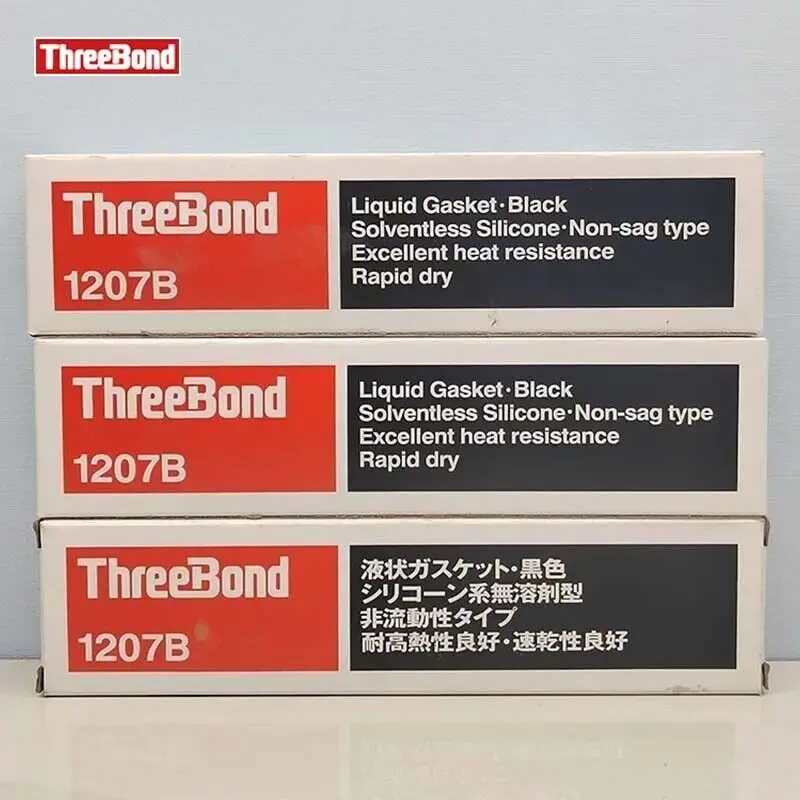 Joint liquide noir de type non-affaissement, joint sans sol, 1PC, ThreeBond 1207B, 100g