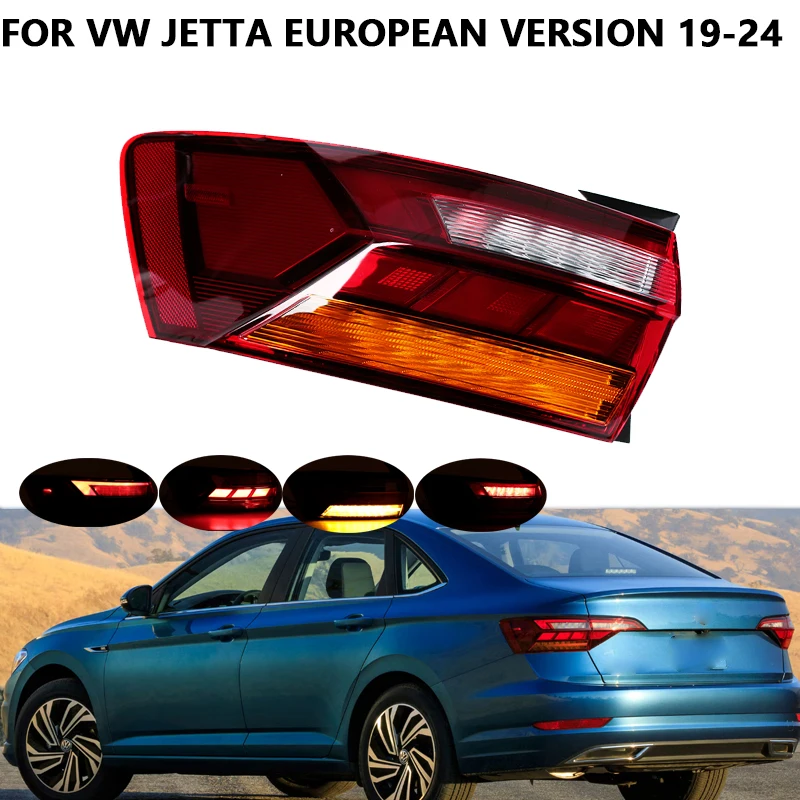 Car Rear Tail Light Assembly Signal Lamp For VW Jetta 2019-2024 European version Reversing Light Tail Lamp 17A945208A 17A945207A