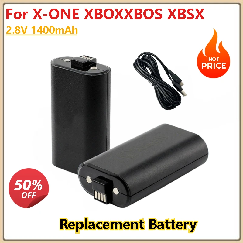

2.8V 1400mAh Battery and Charge Kit For Xbox One X S Play Brand-New High Quality