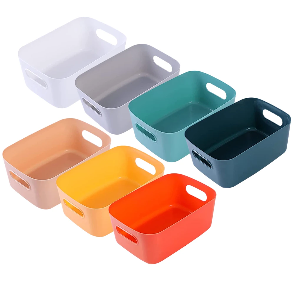

7pcs Storage Baskets Multi Functional Home Office Organizer Boxes PP Plastic Kitchen Closet Pantry Neat