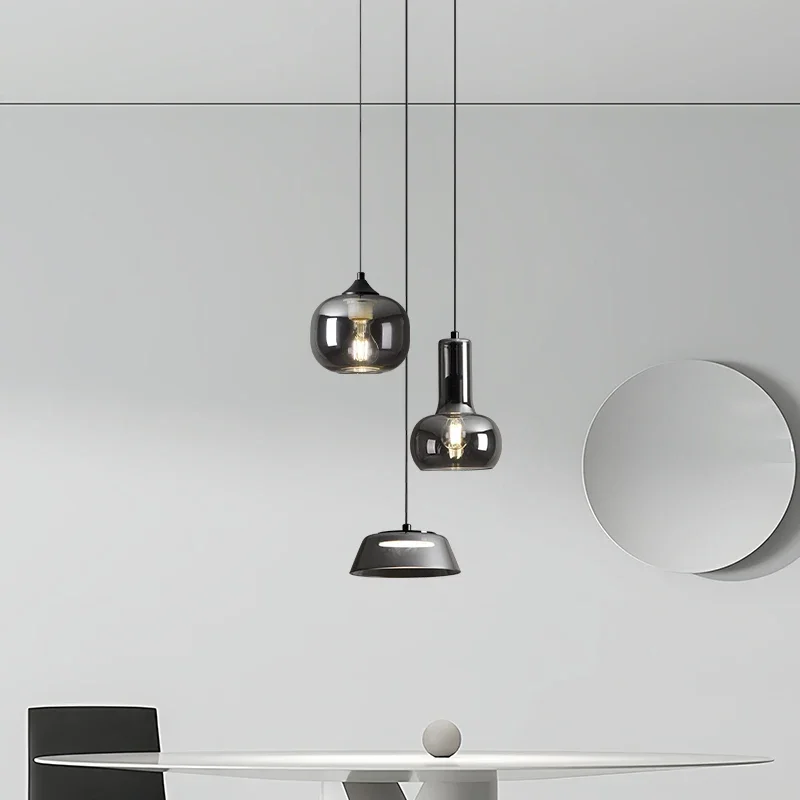 TechHPMinimalist Simple Oval Led Chandelier Living Room Dining Room Interior Lighting Hanging Lamps Home Ceiling Decoration Lamp