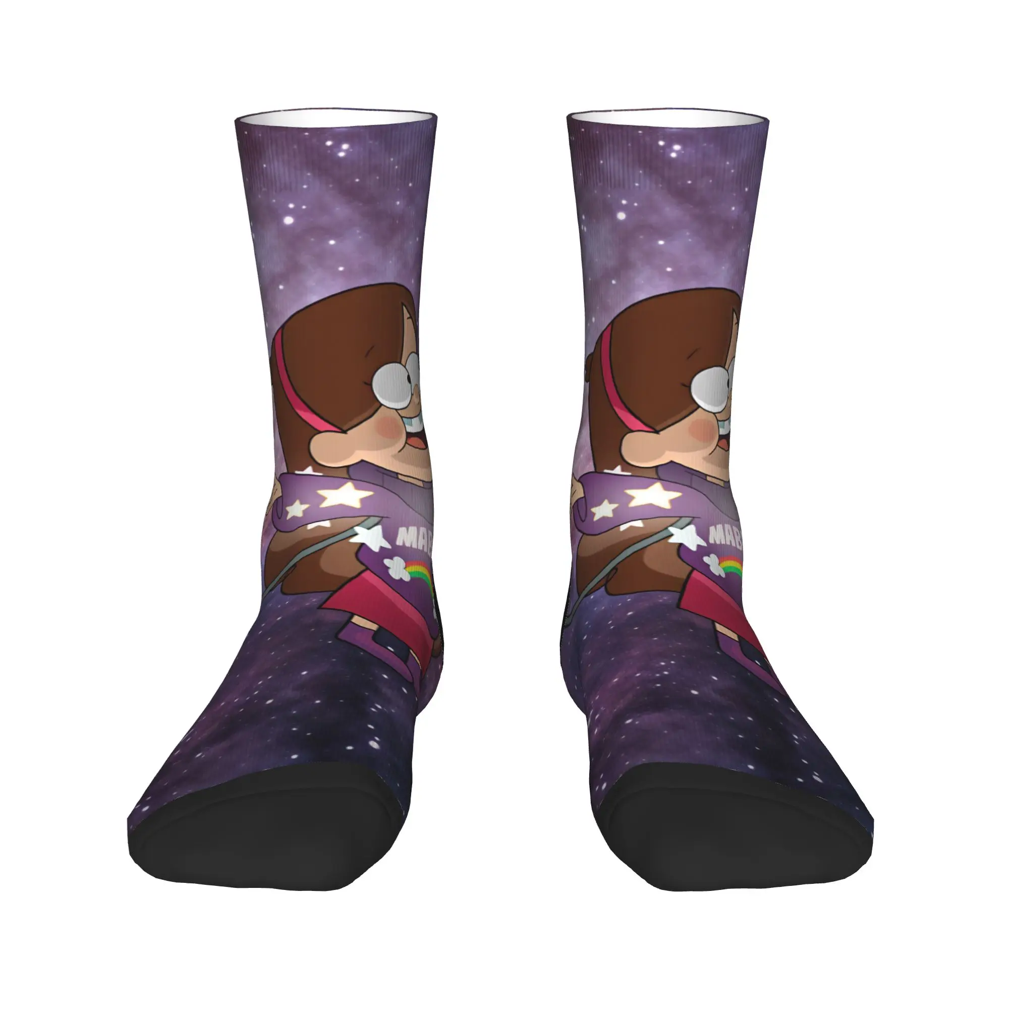 Mabel Socks G-Gravity Falls Vintage Stockings Winter Non Slip Men Socks Breathable Graphic Running Socks