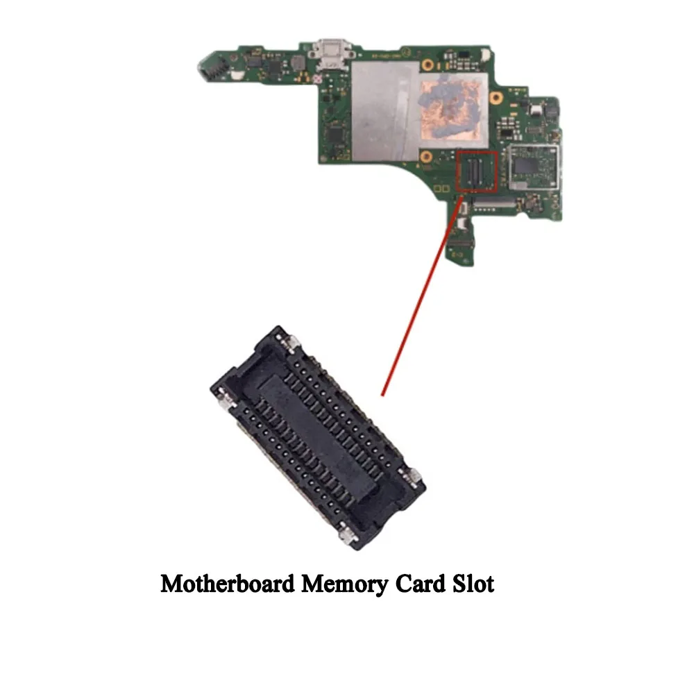 スイッチおよびメモリカード用のオリジナルのマザーボード,メモリカードスロット,mcメモリモジュール,カードスロットコネクタ,連絡先ソケット