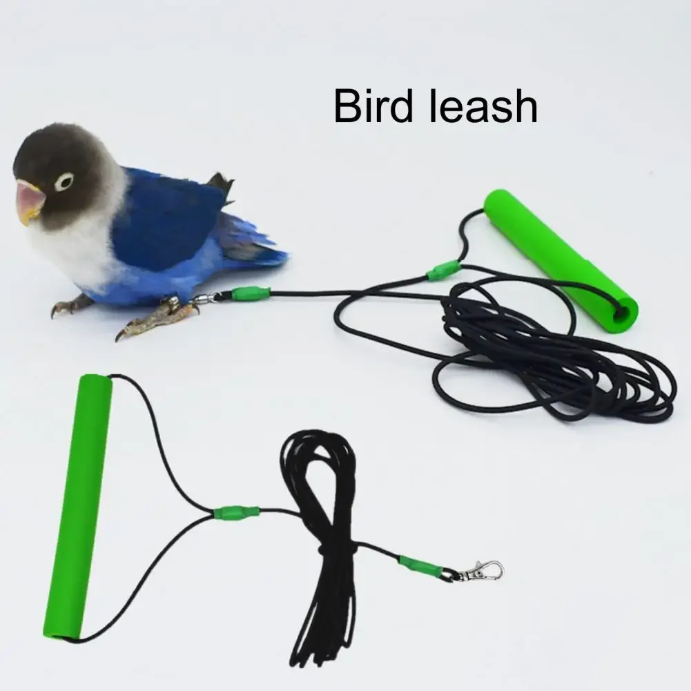 2-6M Anti-bite Flying Training Rope Parrot Bird Outdoor Flying Traveling Elastic Walking Rope Portable Pet Bird Harness Strap